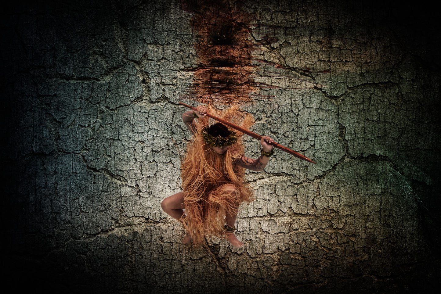 Fine Art Image of a Hawaiian Hula Dancer Underwater