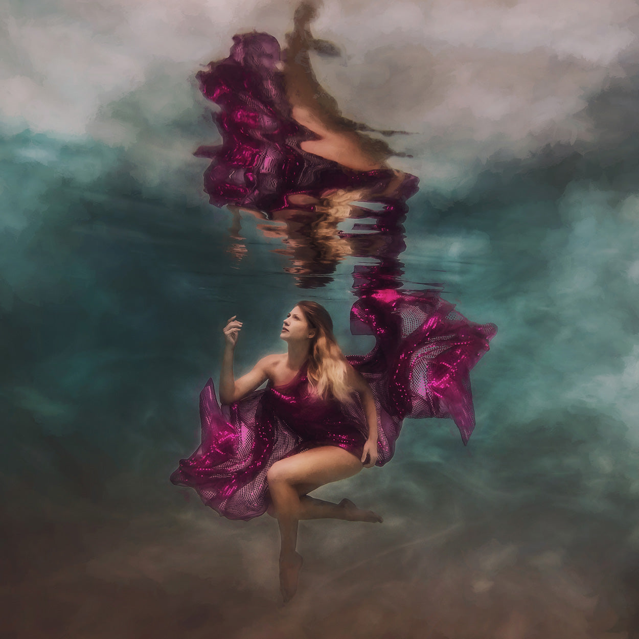 Fine Art Image of a Goddess Underwater