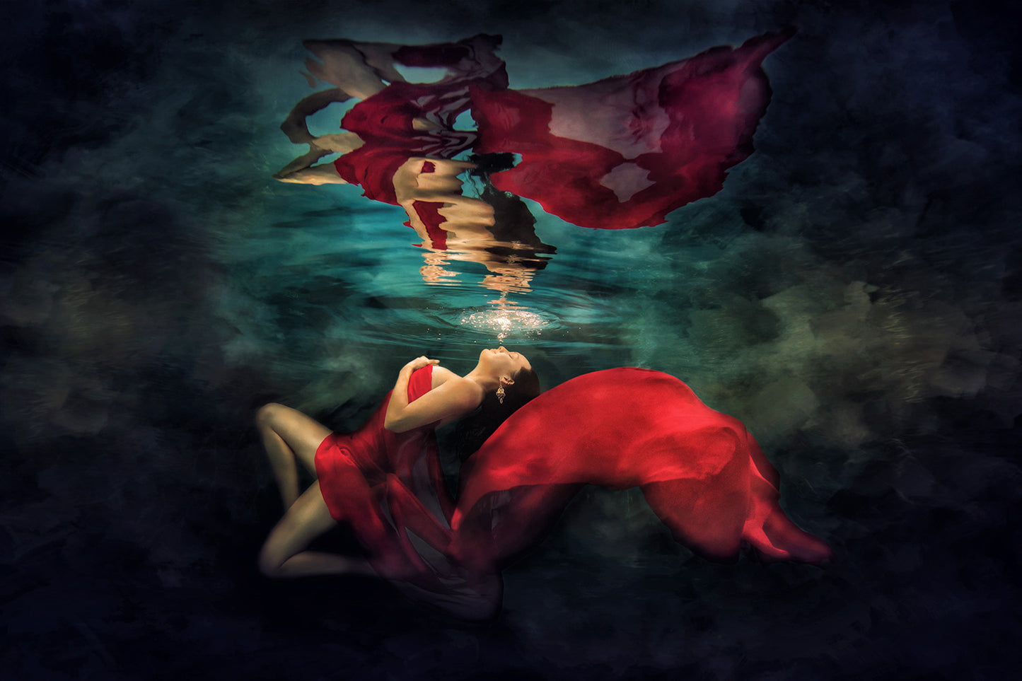 Fine Art Image of a Goddess Underwater