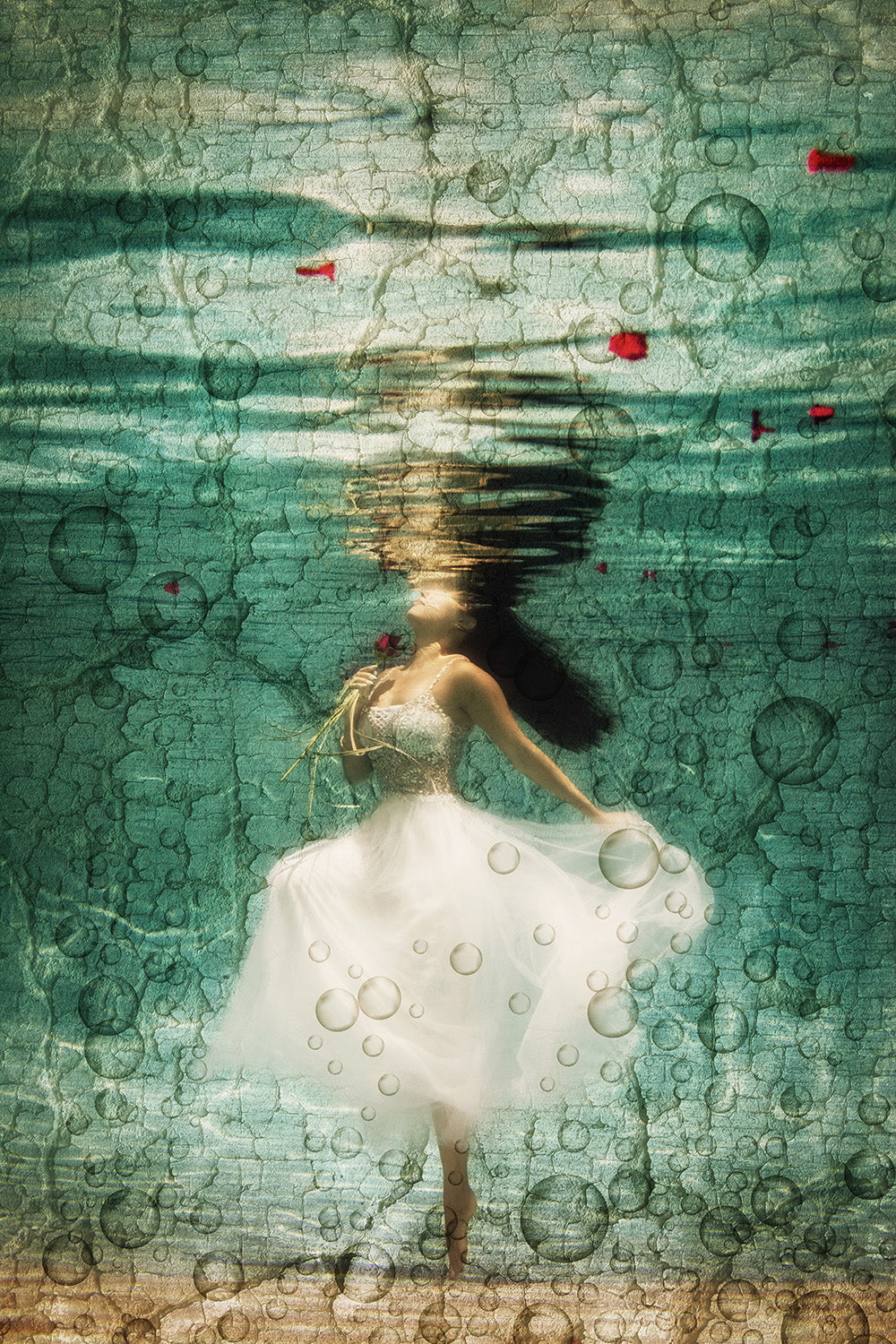 Fine Art Image of a Goddess Underwater