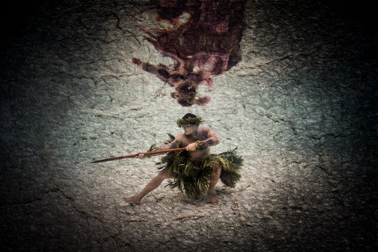 Fine Art Image of a Hawaiian Hula Dancer Underwater